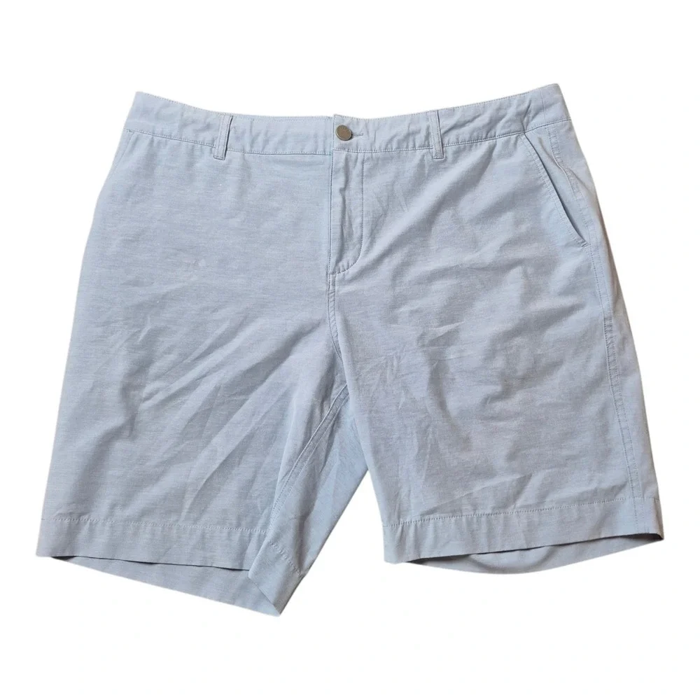 Faherty Men's 36 Belt Loop All Day Shorts Blue Stretch 8.5